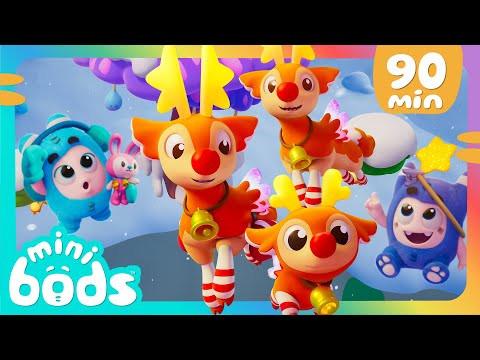 Christmas Reindeer Games 🦌✨🌟| Minibods | Preschool Cartoons for Toddlers