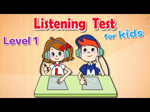 Listening Test for Kids | Level 1 | 12 Tests (Test 1 to 12)