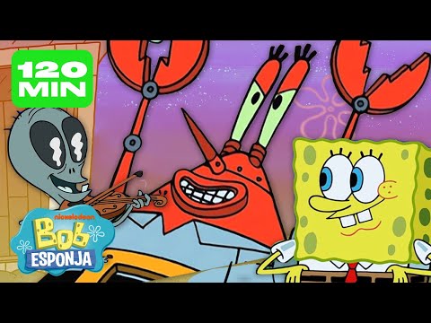 Bob Esponja | Os Momentos Mais Sci-Fi do Bob Esponja 👽 | 2 Horas | Bob Esponja em Portugu&ecirc;s