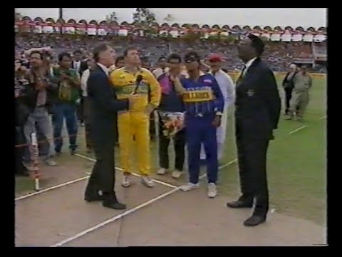 AUSTRALIA v SRI LANKA WORLD CUP FINAL ODI LAHORE MARCH 17 1996 ORIGINAL UK BROADCAST