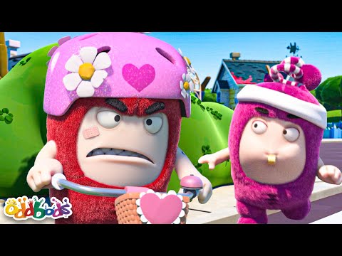 Newt Coaches Fuse to Ride a Bike 🚴 | BEST OF NEWT 💗 | ODDBODS | Funny Cartoons for Kids