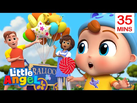 Yummy Yummy Lollipop! + more Sweet Songs | Little Angel Kids Songs &amp; Nursery Rhymes