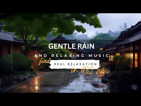 DNA Repair I 432hz Real Relaxation IGentle Rain and Soft Music, Relaxation in Rural Japan I 불안 완화제