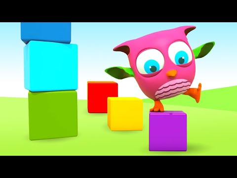 Learn colors for kids with Hop Hop the Owl! Baby Owl cartoons full episodes. Kids' learning videos.