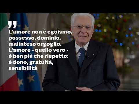 Dalla pace all&rsquo;amore, dal lavoro all&rsquo;evasione, il discorso di fine anno di Mattarella in dieci punti