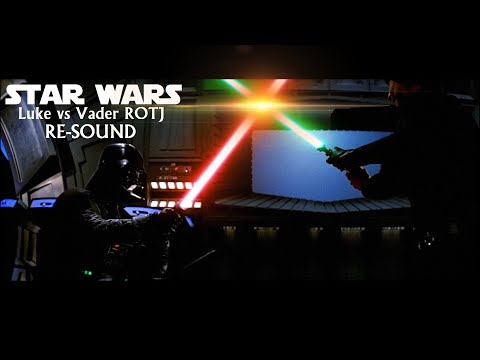 STAR WARS || Luke Skywalker vs Darth Vader ROTJ but it has modern SFX (RE-SOUND) 