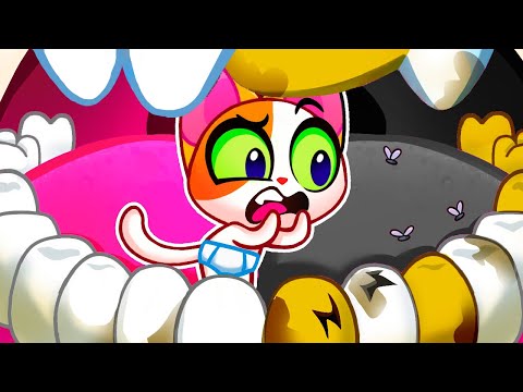GOLD vs WHITE Teeth Challenge 🦷🪙 Good Habits for Toddlers by Purr-Purr Tails