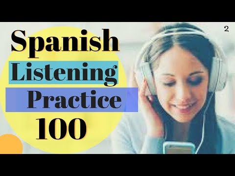 Learn Spanish \ 100 Common Words In Context Improve Spanish Listening // Audio English/Spanish