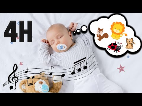 Lullaby music for the baby to sleep | No advertising breaks | With beautiful animal designs