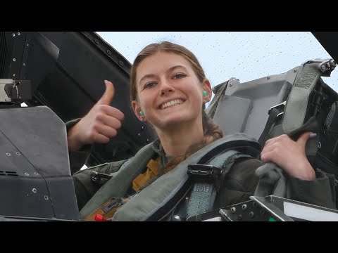 USAFA Cadet Fly in F-16D Fighting Falcon Fighter Jet for Operation Air Force &bull; U.S. Air Force