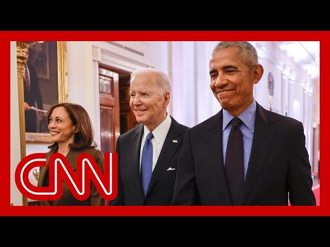 Obama pokes fun at Biden during return to White House