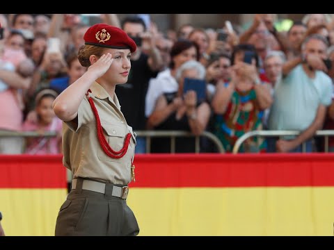 Acto de jura de bandera de la princesa Leonor en Zaragoza (07/10/23)