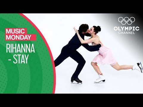 Tessa Virtue and Scott Moir skate to Stay by Rihanna | Music Monday