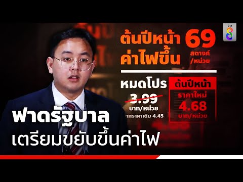 สส.ก้าวไกล ฟาดรัฐบาล เตรียมขยับขึ้นค่าไฟ | สถานการณ์ | ข่าวช่อง8