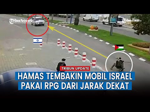 Potret Kelompok Hamas Tembaki Mobil dari Jarak Dekat, Pada Saat-saat Pertama Menyerang Israel