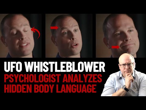 Psychologist Analyzes the UFO Whistleblower's Body Language