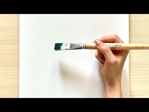 How to paint a bird on a branch🦜? | Acrylic painting tutorial | ASMR video
