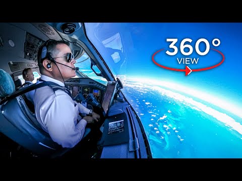 360&deg; Airline Pilot's View | Miami - Bahamas | American Eagle E-175