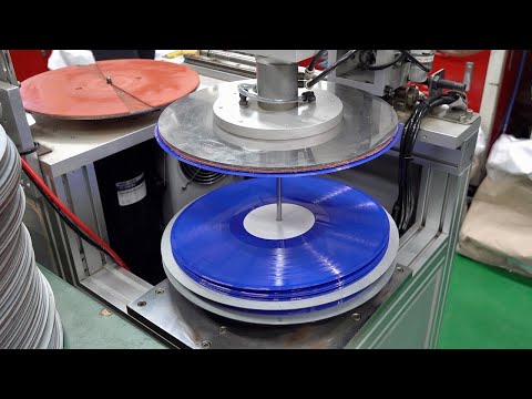 Vinyl Record Mass Production Process. Korea's Only LP Records Manufacturing Factory