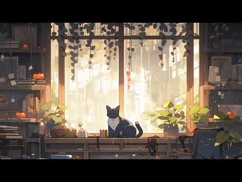 Lofi With My Cat || Cat &amp; The Morning Room🐱🎶Chill/Sleep/Healing  [ Lofi Mix - Lofi Songs ]