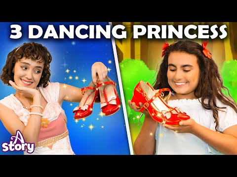 3 Dancing Princesses + Red Shoes | English Fairy Tales &amp; Kids Stories