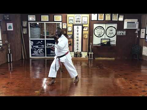 KYOSHI ANTHONY FERGUSON GOJU RYU KARATE PERFORM KATA SHISOCHIN.