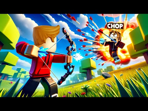 ROBLOX CHOP AND FROSTY PLAY BOW SHOOTING SIMULATOR