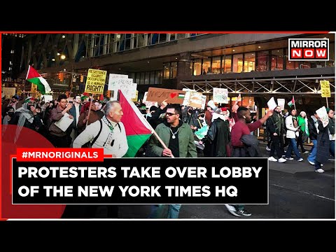 Gaza News | Protests At New York Times Headquarters Over Gaza Coverage| Israel Hamas War | Gaza War