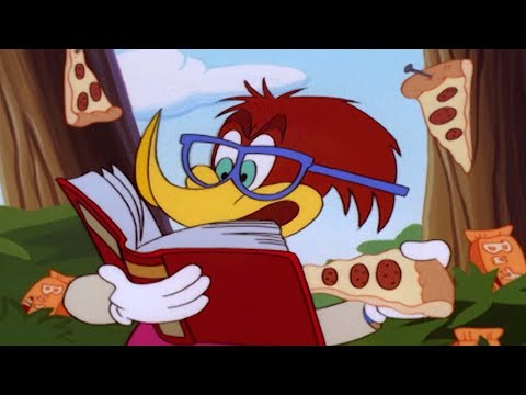 Woody pranks his teacher with pizza! | Woody Woodpecker