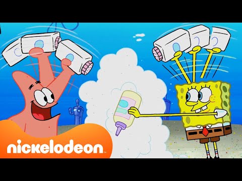 Bob Esponja Tenta Ser Bab&aacute; e Outros Novos Empregos 🍼 | Nickelodeon em Portugu&ecirc;s