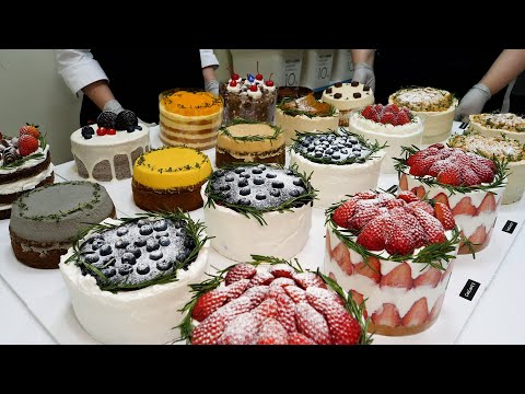 a unique cake? delicious korean best cake videos collection top3 - korean street food