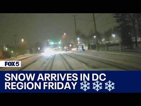 SNOW ARRIVES IN DC REGION FRIDAY ❄️❄️❄️