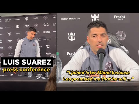 Luis Suarez first press conference with Inter Miami with English subtitle