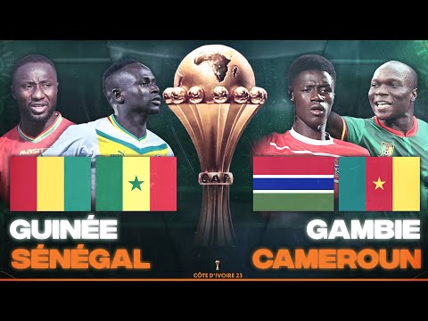 🔴🇬🇳🇸🇳 GUINEE - SENEGAL + 🇬🇲🇨🇲 GAMBIE - CAMEROUN / 3EME JOURNEE GROUPE C CAN 2024 / CAN 2024 / CAN