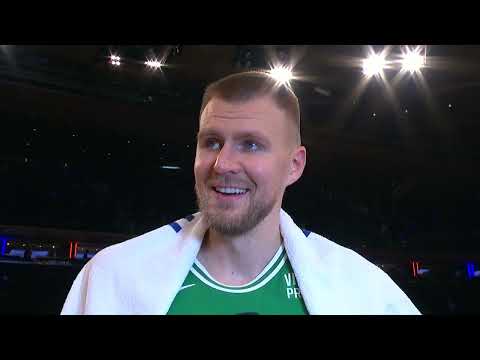 'What else could I ask for?' 🤷&zwj;♂️ Kristaps Porzingis happy after Celtics debut | NBA on ESPN