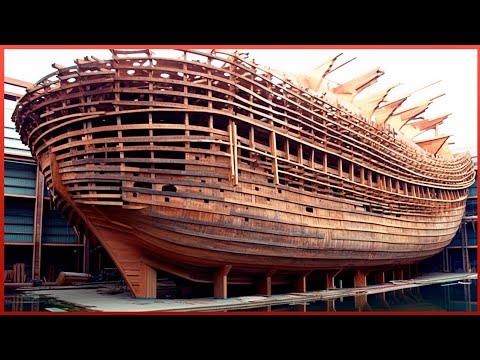 Men Repair Massive Wooden Ship Broken in Half | by 