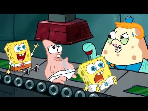 Spongebob's Game Frenzy - Funny Spongebob Scrub Scrub Scrub - Nicklodeon Jr Kids Games Video