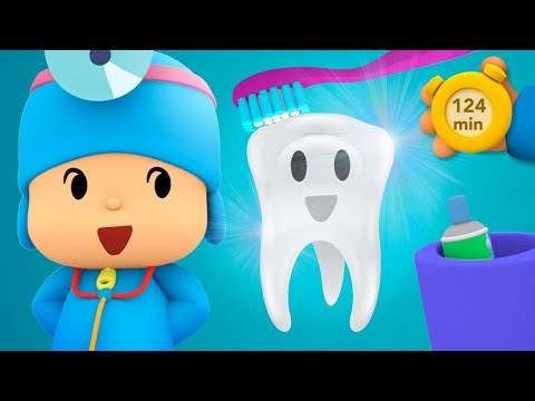 🦷️ POCOYO E NINA - Escovar Depois De Comer [124 min] DESENHOS ANIMADOS para crian&ccedil;as