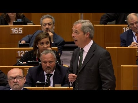 'You are not laughing at me now': Farage tells MEPs