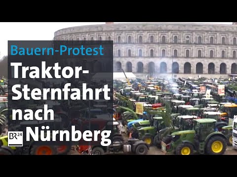 Bauern-Protest: Traktor-Sternfahrt nach N&uuml;rnberg | BR24