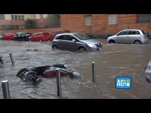 Maltempo a Milano, allagamenti per l&amp;rsquo;esondazione del Seveso: strade bloccate