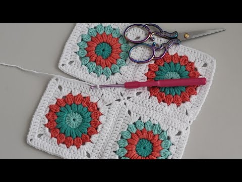 The World's Easiest Square Joining Method - How to join Crochet Granny Squares for Beginners