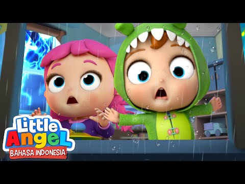 Hujan dan Badai Pergilah!☔Kartun Anak | Little Angel Bahasa Indonesia