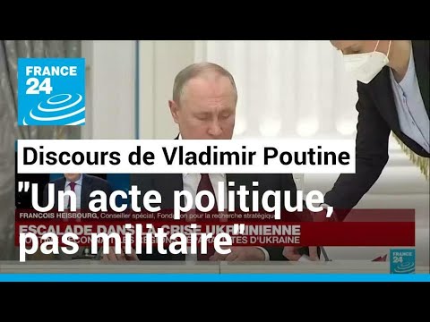 V. Poutine reconna&icirc;t les r&eacute;gions s&eacute;paratistes d'Ukraine : &quot;Un acte politique, pas militaire&quot;