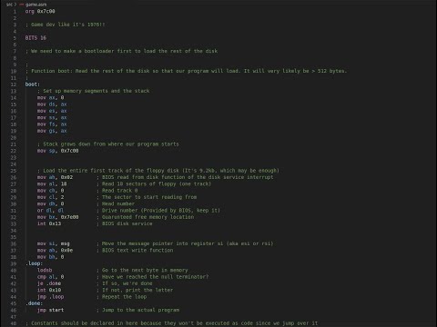 1 Hour of Developing in Assembly in Silence