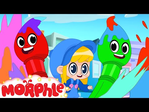 Morphle and Orphle the Paintbrushes - Cartoons for Kids | My Magic Pet Morphle