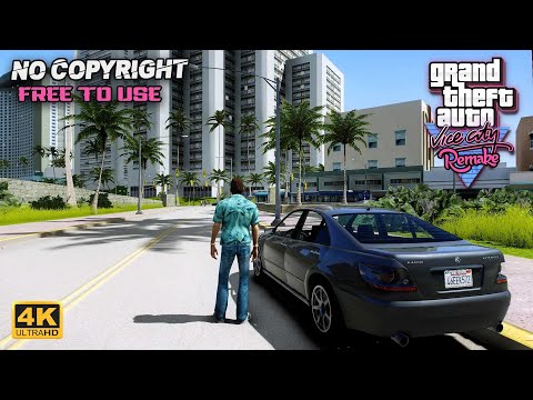 GTA Vice City Remastered 2023 | NO COPYRIGHT GAMEPLAY | FREE TO USE | 02