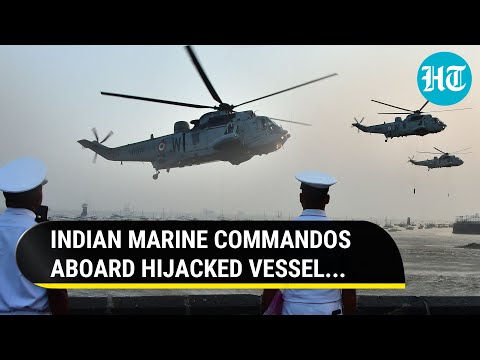 Indian Marine Commandos Storm Hijacked MV Vessel In Arabian Sea | INS Chennai Warship In Action