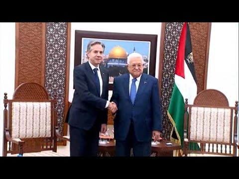 Cisgiordania, Abu Mazen riceve Antony Blinken