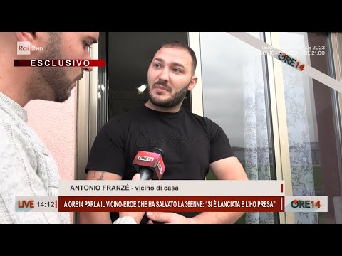 Parla il vicino-eroe che ha salvato la 36enne: &amp;quot;Si &amp;egrave; lanciata e l'ho presa&amp;quot;- Ore 14 del 14/11/2023